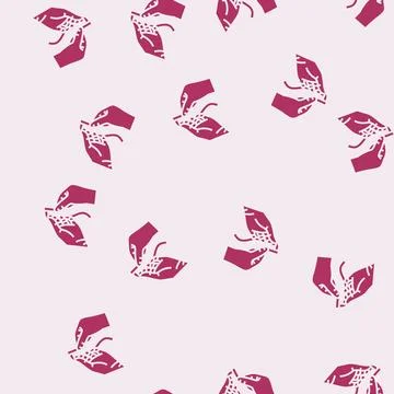 Insert thread into needle glyph seamless pattern Stockillustratie