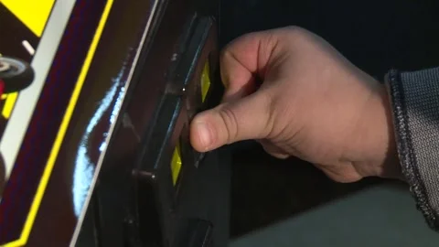 Insert the token into the device 2 Stock Footage 322071383