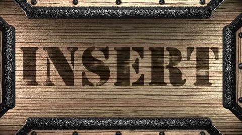 Insert on wooden stamp 库存影片 8653276