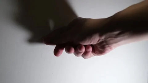 Inserting anchors through a drywall. Stock Footage 340449460