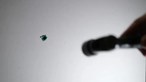 Inserting anchors through a drywall. Stock Footage 340449462