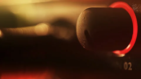 Inserting audio jack into recording interface and turn up gain control Vídeo Stock 38900771