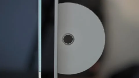 Inserting cd/dvd on PC and ejecting 스톡 동영상 54539291