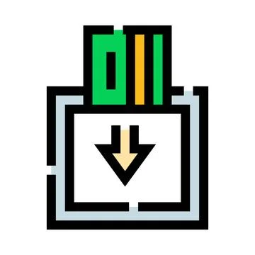Inserting credit card for electronic payment transaction Stock Illustration