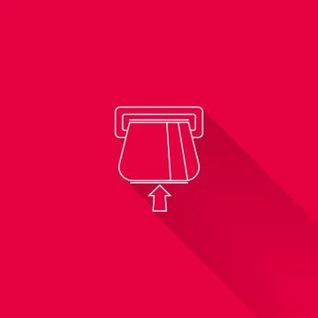 Inserting credit card 스톡 일러스트