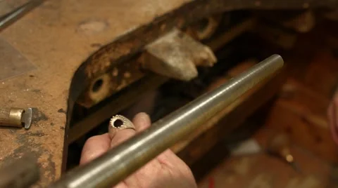 Inserting Stone into Ring Stock Footage 51868060