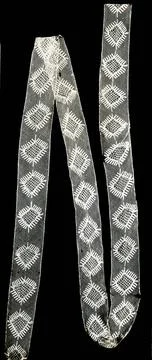 Insertion Made 1850 1900 England. Cotton, machine-made net; embroidered wi... Stock Photos