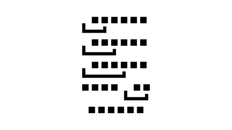 Insertion sort algorithm glyph icon animation Stock-Footage 326150681