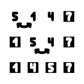 Insertion sort algorithm glyph icon vector illustration Stock Illustration