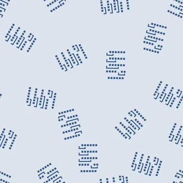 Insertion sort algorithm glyph seamless pattern Illustrazione stock