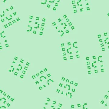 Insertion sort algorithm glyph vector seamless pattern Stock Illustration