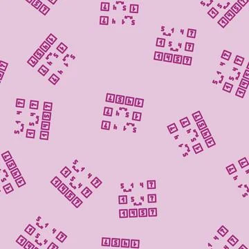 Insertion sort algorithm line vector seamless pattern Stock Illustration