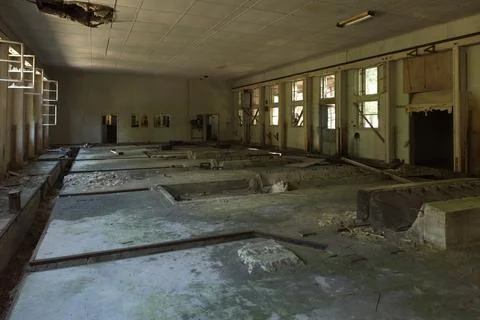 Inside of abandoned building. 스톡 사진