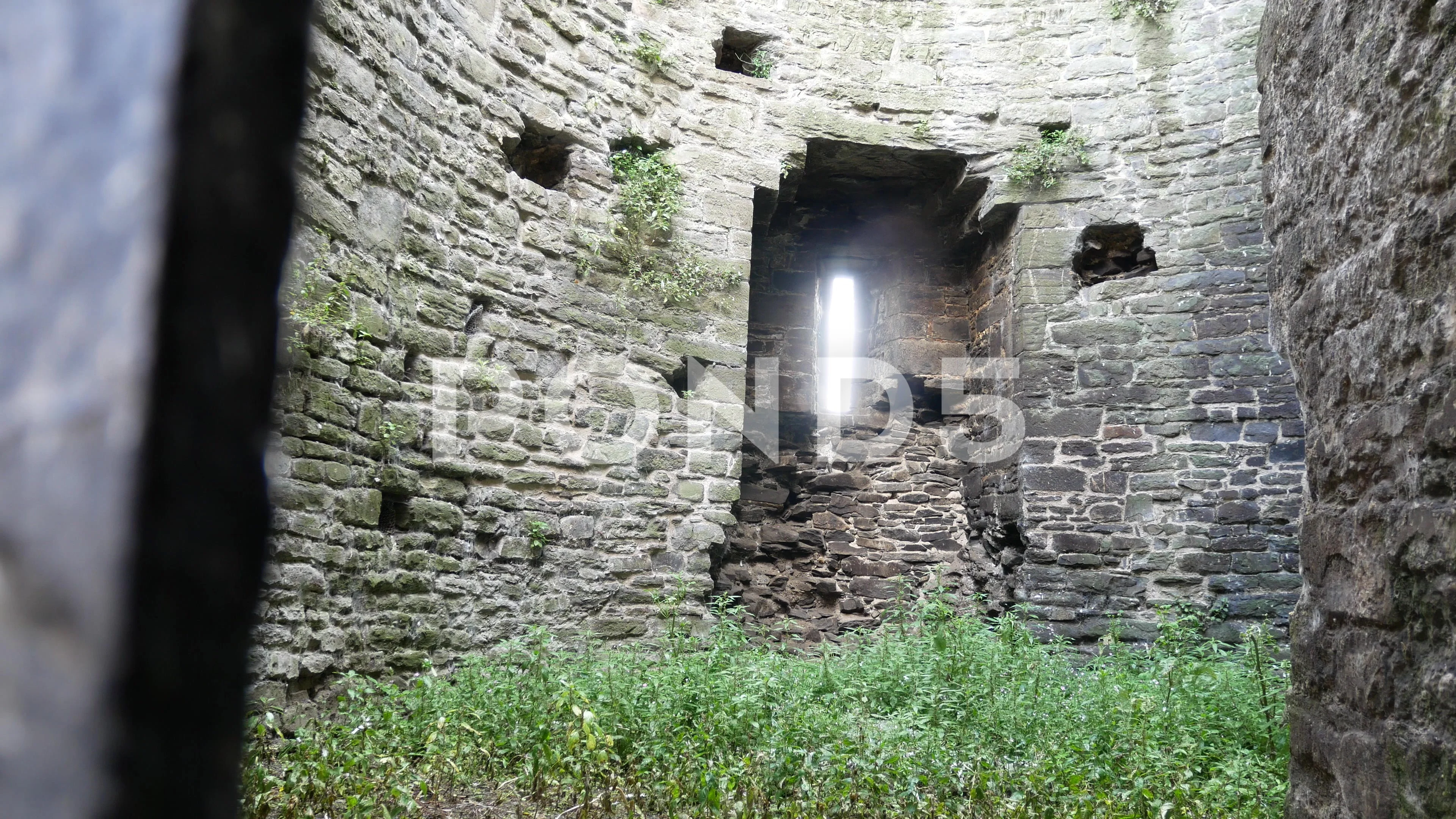inside castle tower room