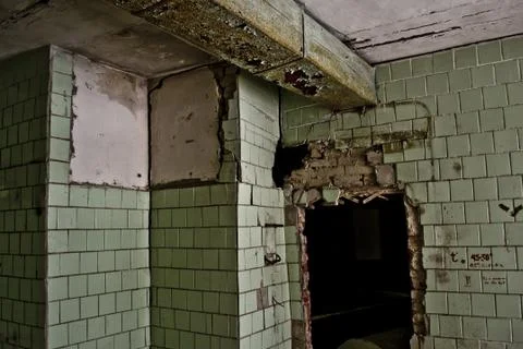 Inside the Abandoned Soviet canteen Stock Photos