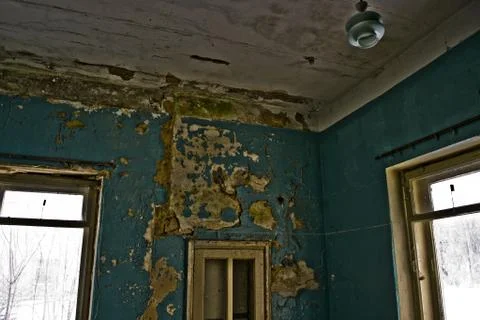 Inside the Abandoned Soviet canteen Foto stock