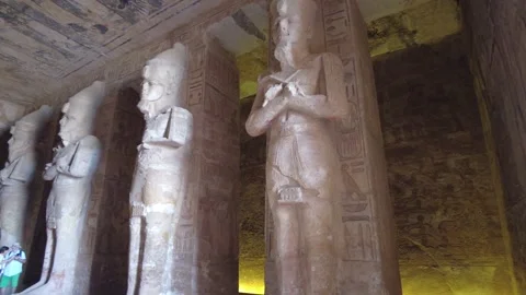 Inside Abu Simbel Temple Egypt Nov 16 2022 Stock Footage 307057188