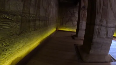 Inside Abu Simbel Temple Egypt Nov 16 2022 Video stock 307057593