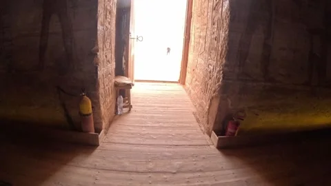 Inside Abu Simbel Temple Egypt Nov 16 2022 Stock Footage 307057670