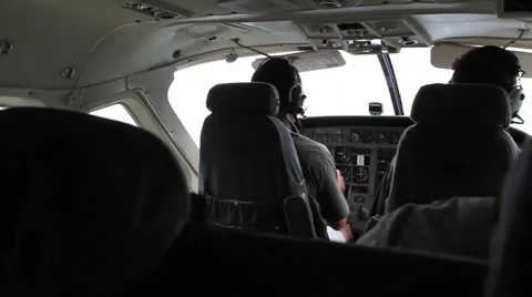 Inside airplane Stock Footage 1075705