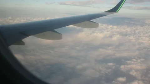 Inside Airplane Video stock 20541352