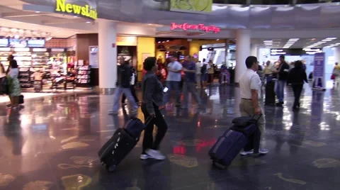Inside airport atmosphere Stock Footage 973500
