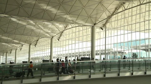 Inside the airport 스톡 동영상 1002041