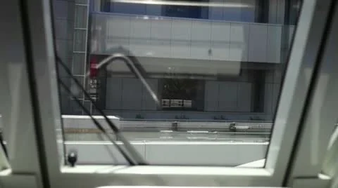 From inside the airport train Stock Footage 10790222