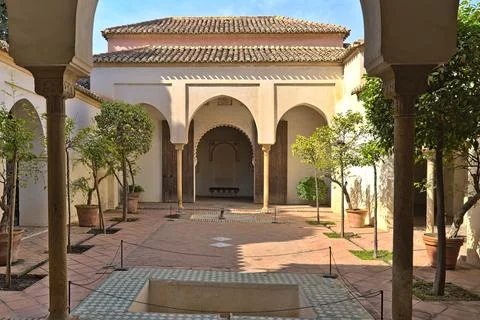 Inside of the Alcazaba of Malaga complex Stock-Fotos