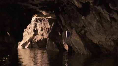 Inside the Ali-Sadr Cave Stock Footage 340959387