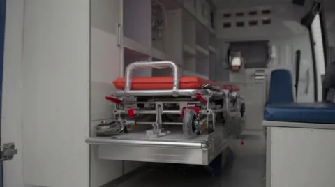 Inside of an ambulance Stock Footage 67729462