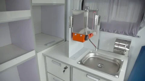 Inside of an ambulance Stock Footage 71312132