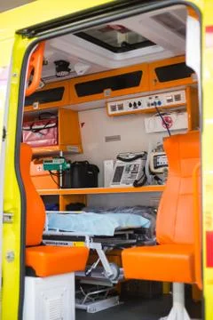 Inside an ambulance with Stock Photos