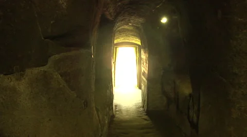 Inside Ancient Buddhist Temple in Bali Stock Footage 41379868