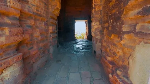 Inside Ancient Po Klong Garai Cham Fire Tower Vietnam Stock Footage 335654357