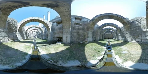 Inside Ancient Roman Forum - 360 VR Stock Footage 95248070