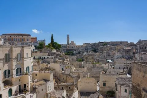 Inside the ancient town of Matera (Sassi di Matera) Stock Photos