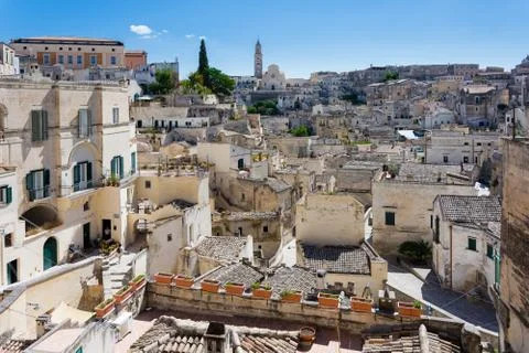 Inside the ancient town of Matera (Sassi di Matera), European Capital of Cult Stock Photos