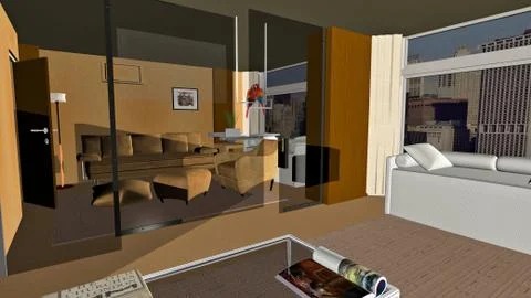 Inside apartment Stock Illustration