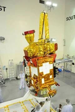 Inside the Astrotech payload processing facility on Vandenberg Air Force B... 库存照片