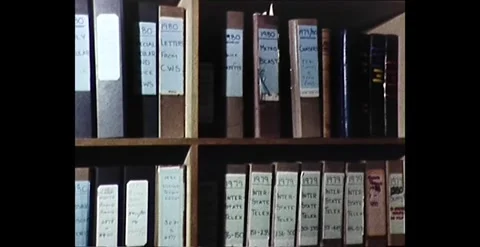 Inside an Australian Missing Persons Office (1980) Video stock 261142641