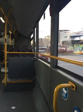 Inside the Autobus Stock-Fotos