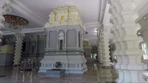 Inside Balathandayuthapani Hilltop Hindu Temple, George Town, Penang, Malaysia Stock Footage 321307205