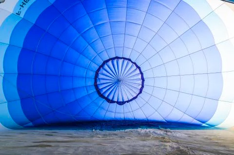 Inside balloon before take off Stock Photos