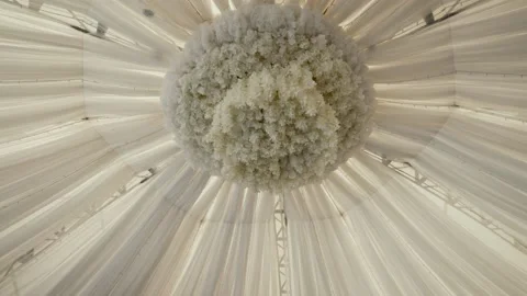 Inside the banquet tent Stock Footage 169982155