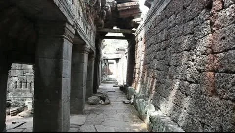 Inside Banteay Kdei Stock Footage 10756348