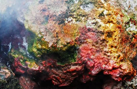 Inside batur volcano 스톡 사진