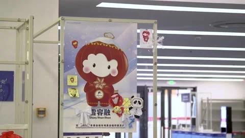 Inside the Beijing 2022 Winter Olympic and Paralympic games. 스톡 동영상 219767234