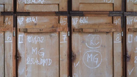 Inside big beehive with active honey bees, wooden frames close up shot. Stock Footage 129345978