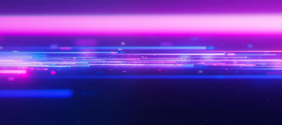 Inside Bigdata light speed data flow. Abstract digital data stream of quantum Stock Illustration